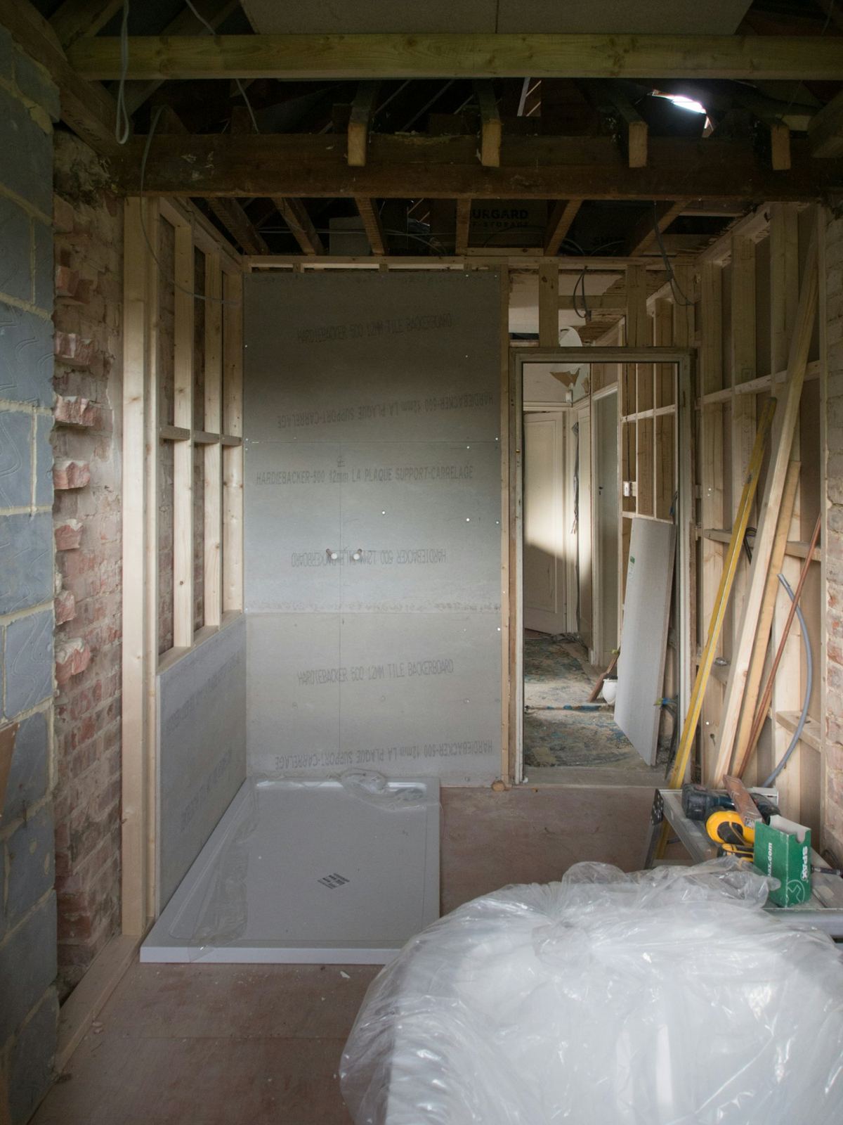 Loft en-suite turned wet room before